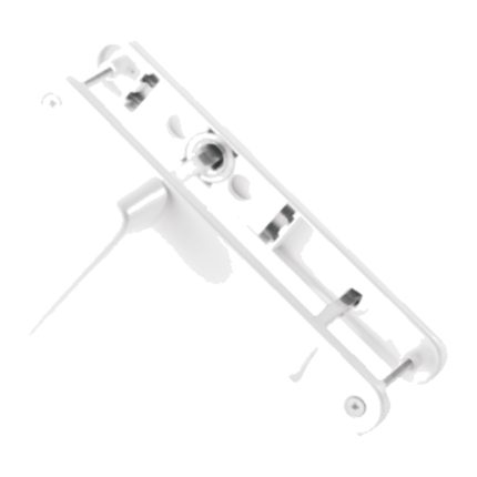 AK 032 Alüminyum WC Kapı Kolu Yaylı Dar 28 mm